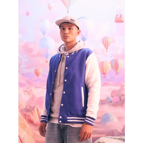 Veste teddy varsity classique